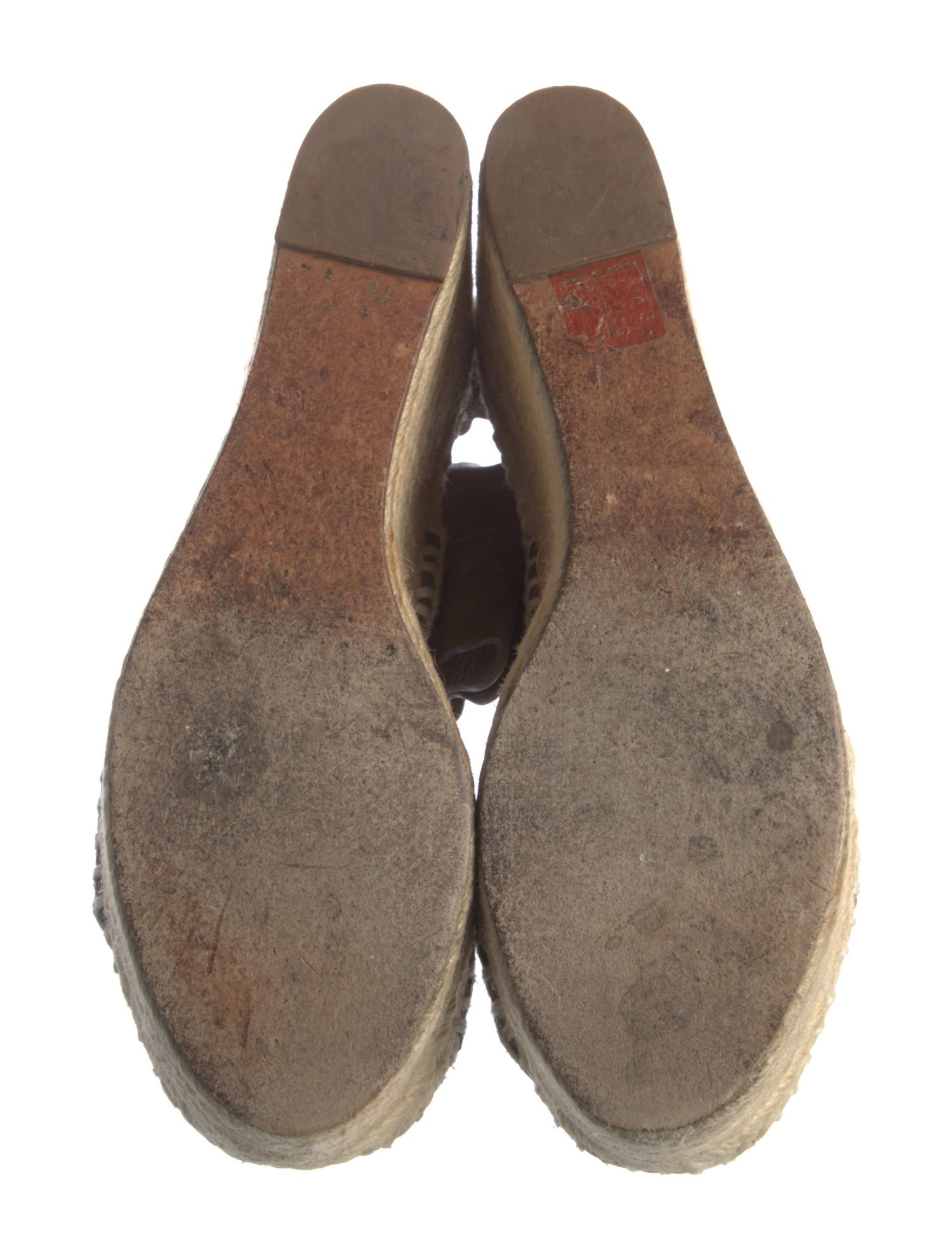 Chloé Suede Whipstitch Trim Espadrilles